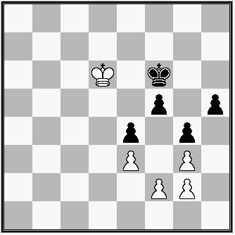 diagram, B: Kd6, e3, f2, g3, g2 Č: Kf6, e4, f5, g4, h5